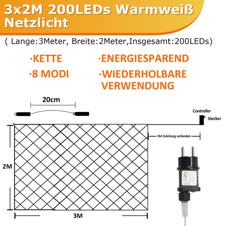 Sonnewelt LED light net Waterproof IP44 