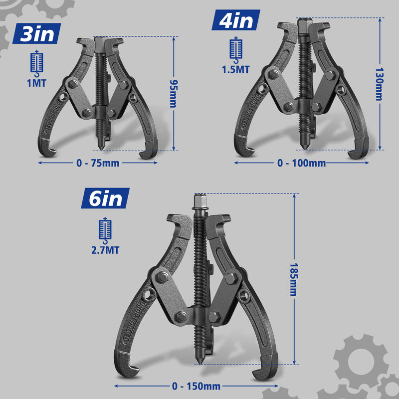 Sonnewelt 3tlg Lagerabzieher Paralellabzieher Lager 3-arm
