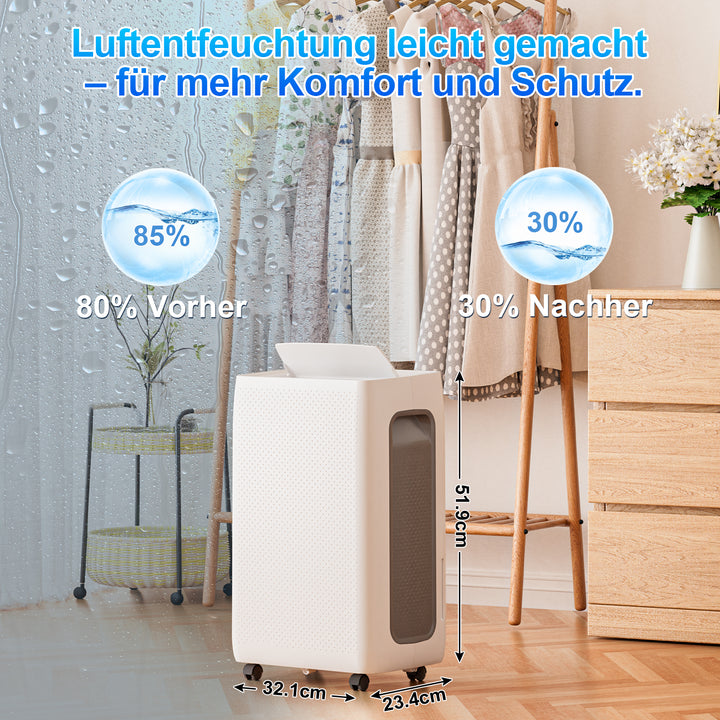 Sonnewelt Luftentfeuchter 26L/Tag mit Wifi/APP-Steuerung