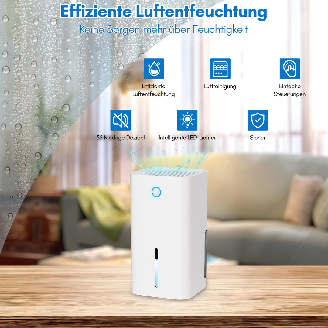 Sonnewelt Luftentfeuchter Mini Entfeuchter Tragbarer 850ml