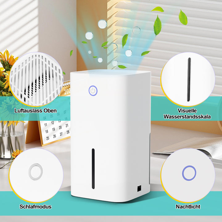 Sonnewelt Luftentfeuchter Mini Entfeuchter Tragbarer 850ml