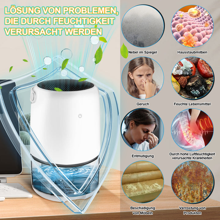 Sonnewelt Luftentfeuchter Mini Tragbarer 1100 ml