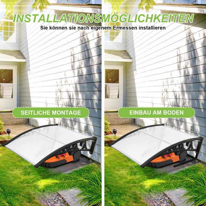 Sonnewelt robotic lawnmower roof garage UV protection