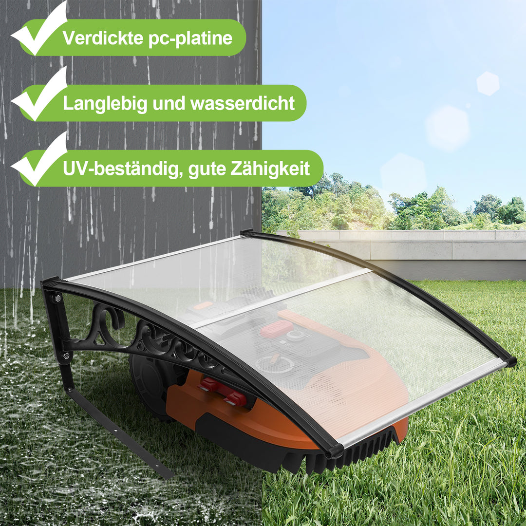 Sonnewelt robotic lawnmower roof garage UV protection