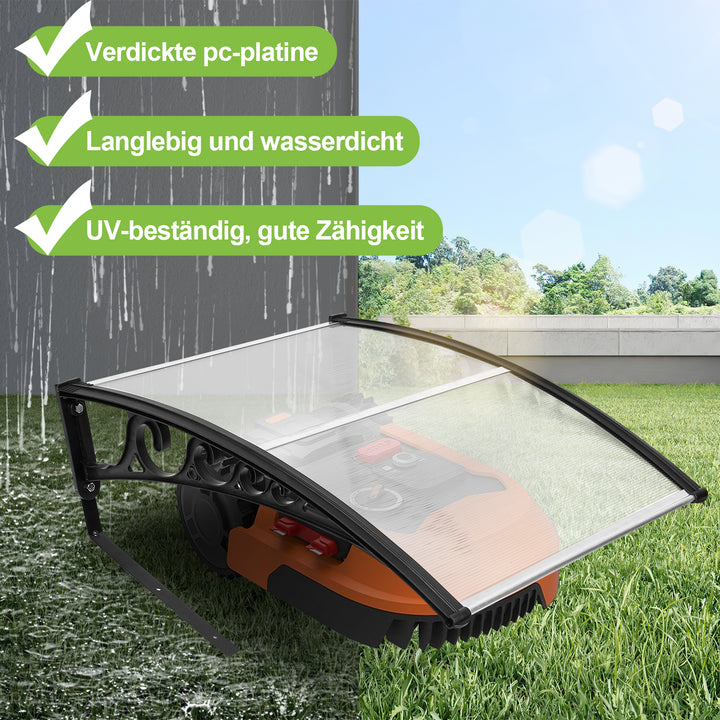 Sonnewelt robotic lawnmower roof garage UV protection