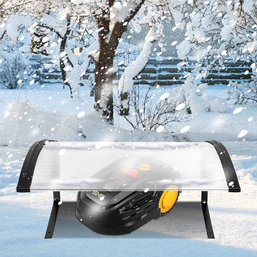 Sonnewelt robotic lawnmower roof garage UV protection