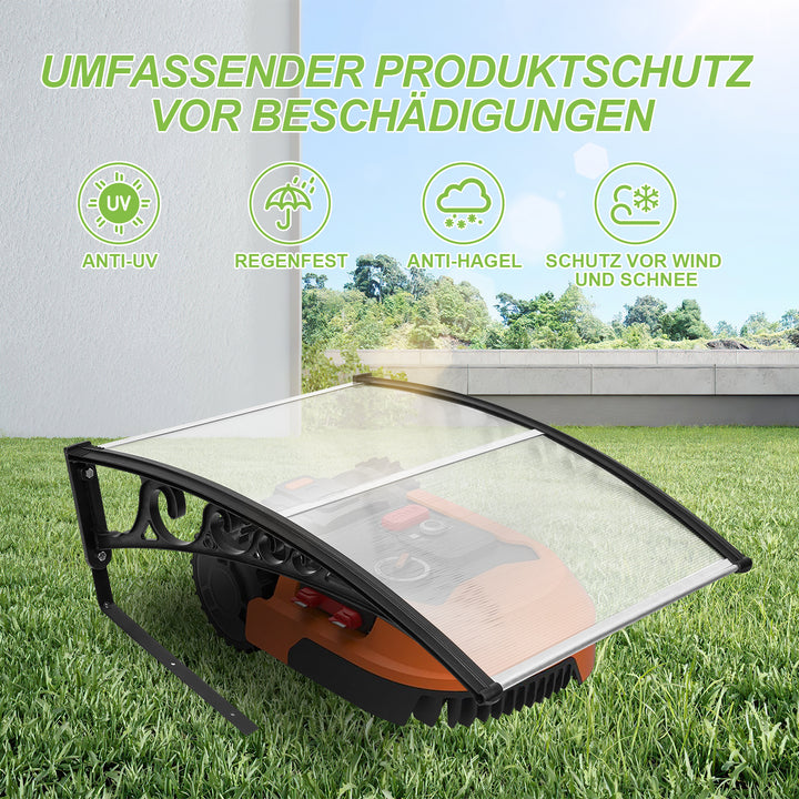 Sonnewelt robotic lawnmower roof garage UV protection
