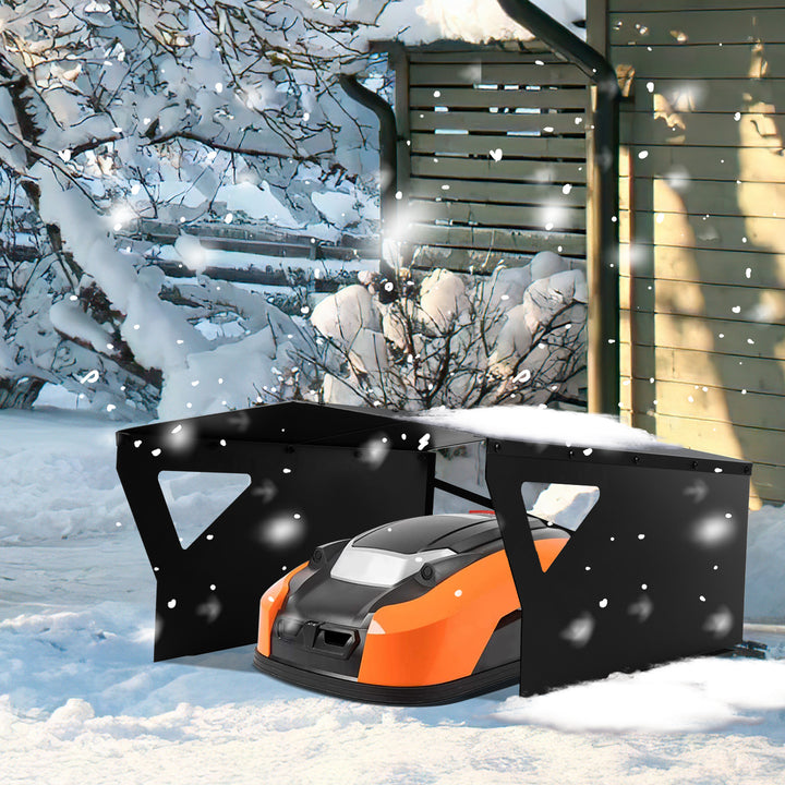 Sonnewelt Mähroboter Garage für Rasenmähroboter Verzinktem(Neue Version)