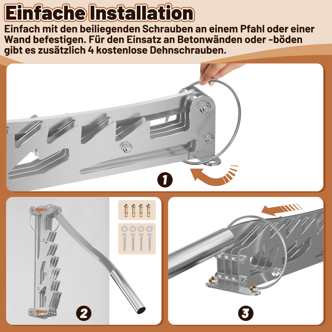 Sonnewelt Manueller Holzspalter Wandhalterung Brennholzspalter