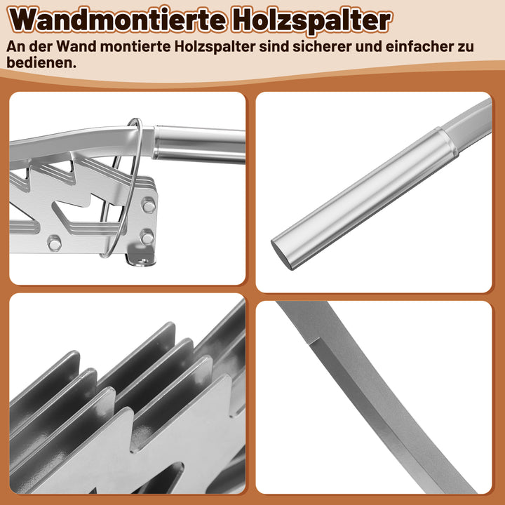 Sonnewelt Manueller Holzspalter Wandhalterung Brennholzspalter