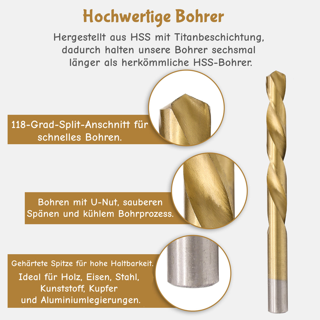 Sonnewelt Metal Drill Set 230 Pieces Ø 1-13mm