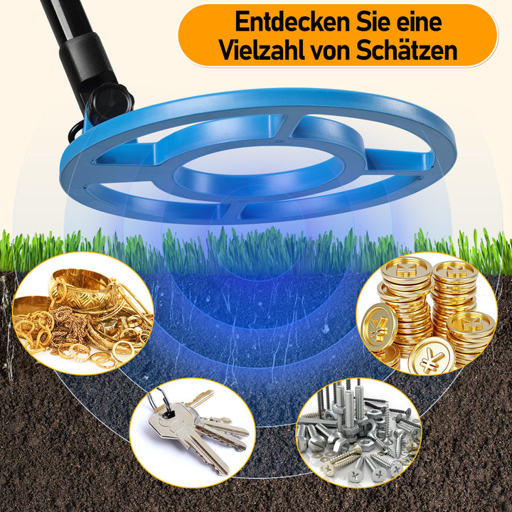 Sonnewelt Metalldetektor Metallsucher mit LCD-Anzeige