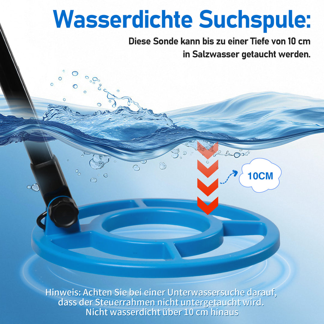 Sonnewelt Metalldetektor Metallsucher mit LCD-Anzeige