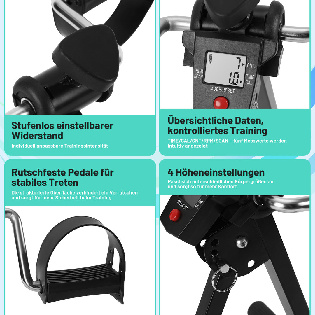 Sonnewelt Mini Heimtrainer Fahrrad Pedaltrainer