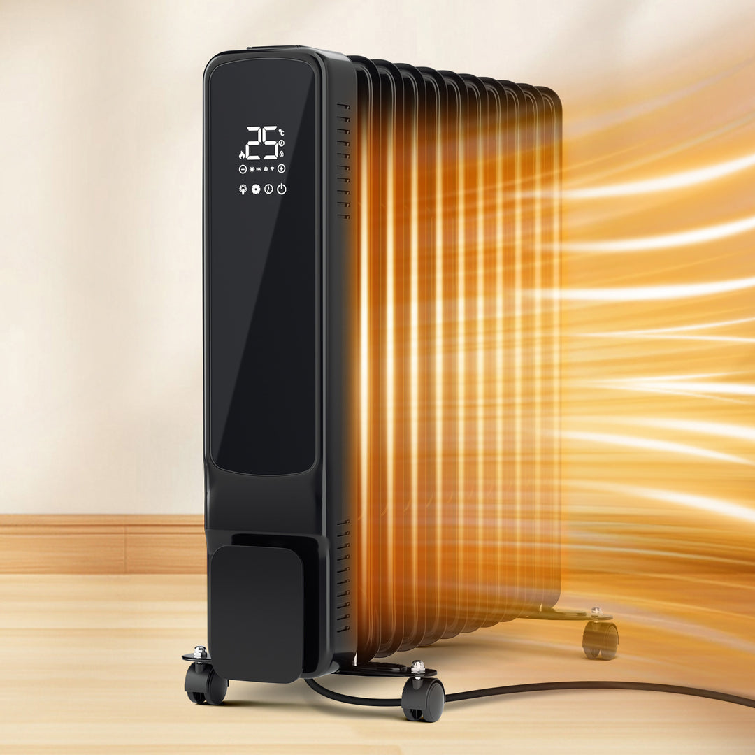 Sonnewelt Ölradiator Elektroheizung 2500W WiFi App & Fernbedienung