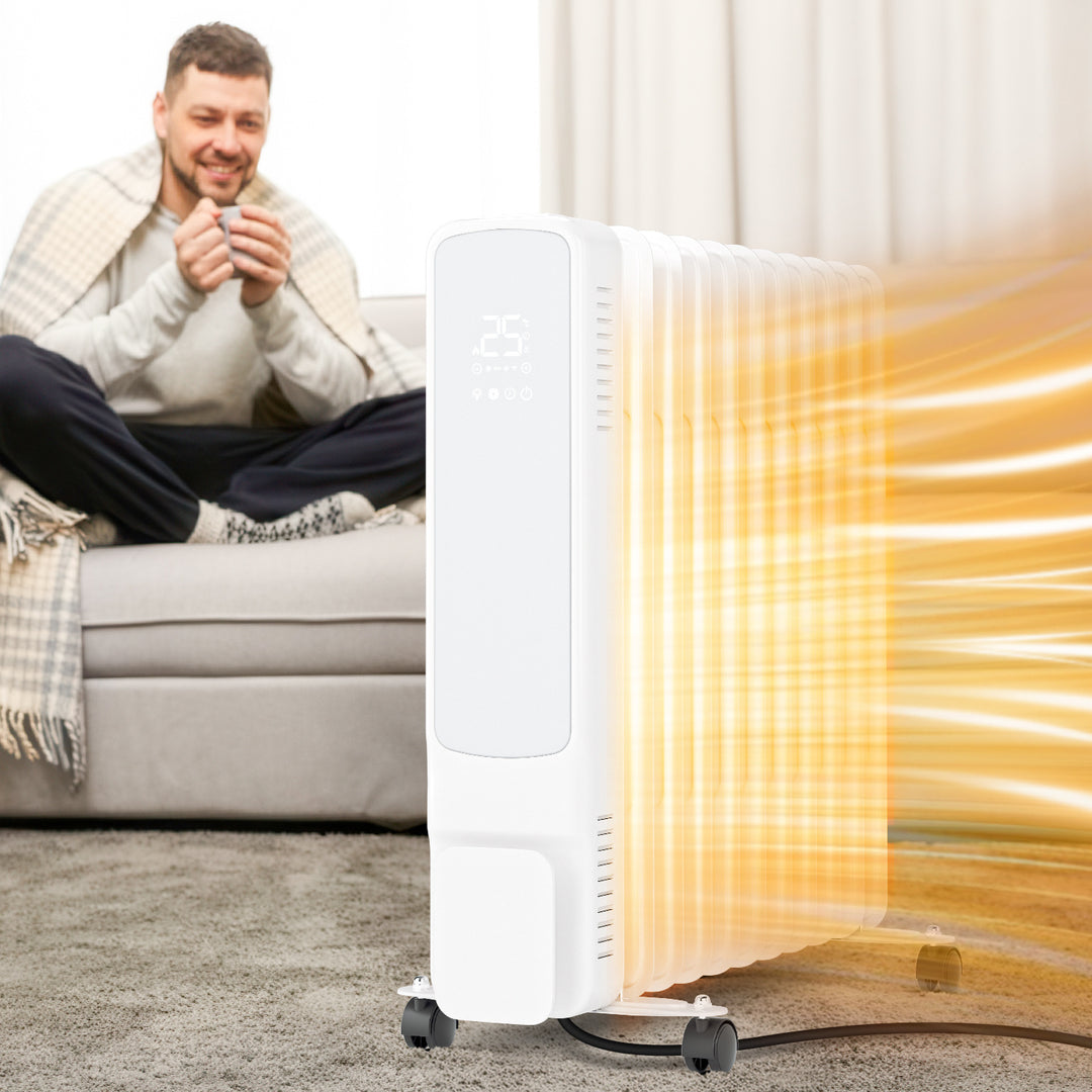 Sonnewelt Ölradiator Elektroheizung 2500W WiFi App & Fernbedienung