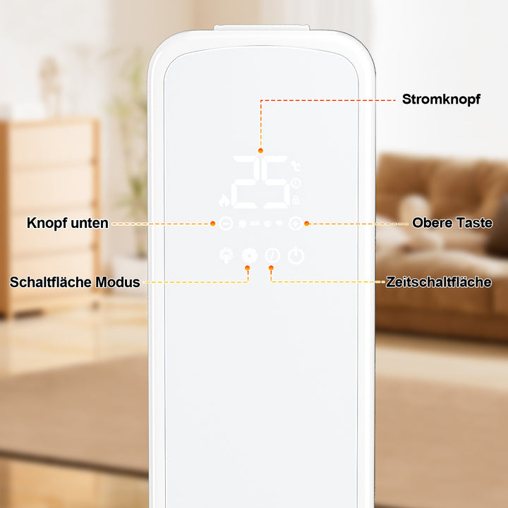 Sonnewelt Ölradiator Elektroheizung 2500W WiFi App & Fernbedienung
