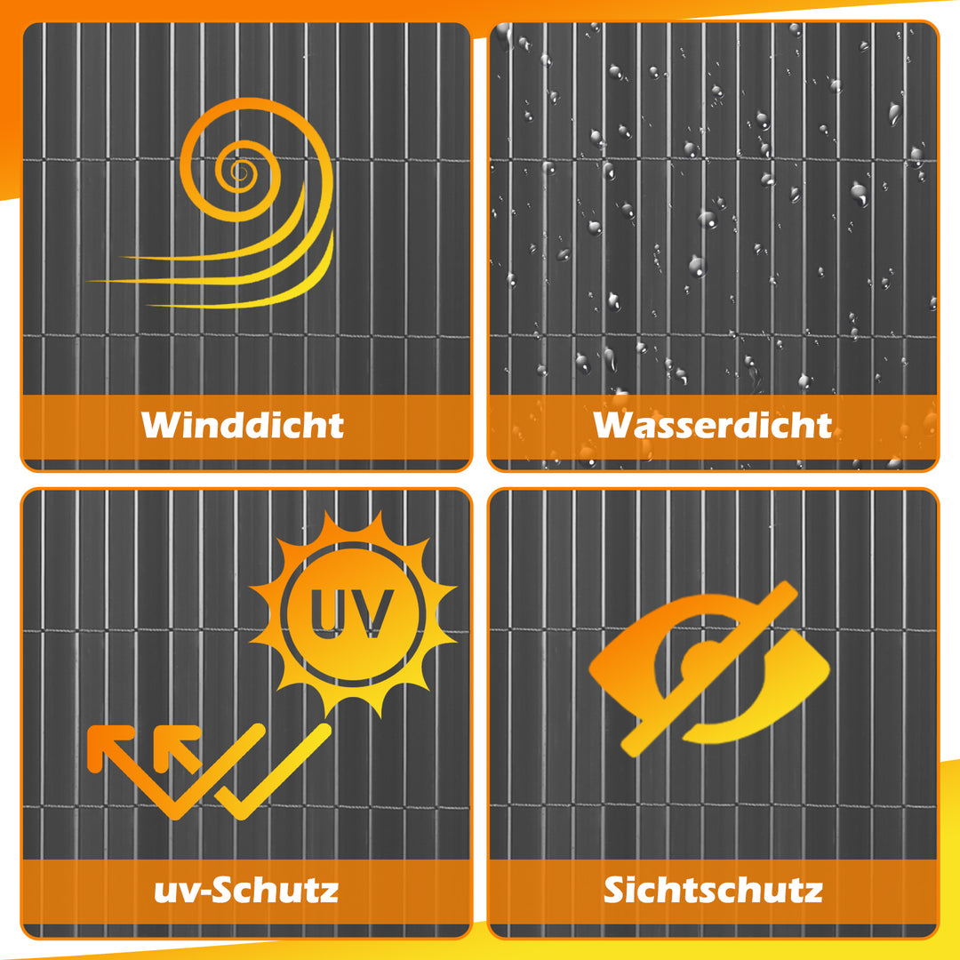 Sonnewelt PVC Sichtschutzmatte Sichtschutz
