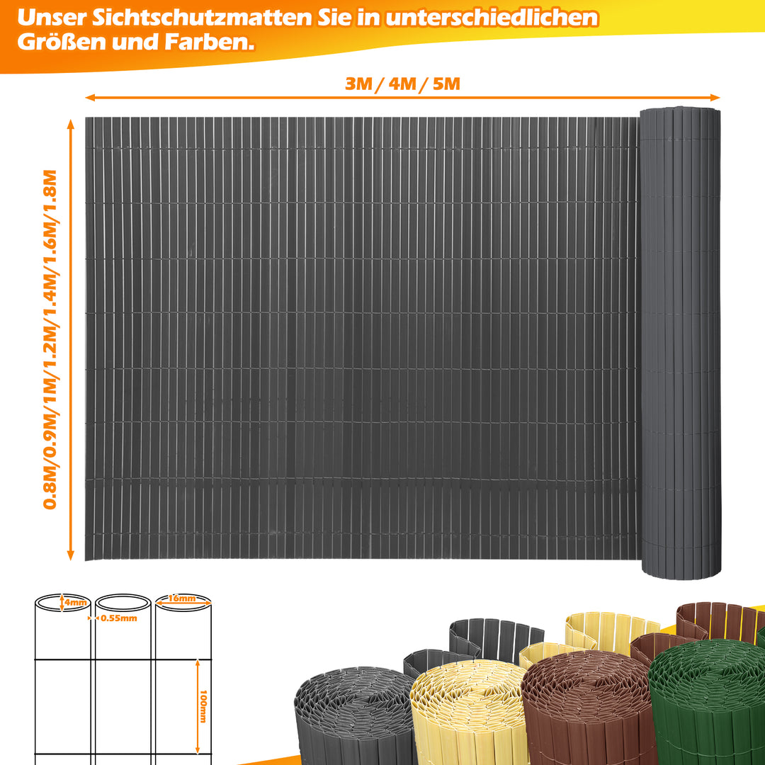 Sonnewelt PVC Sichtschutzmatte Sichtschutz
