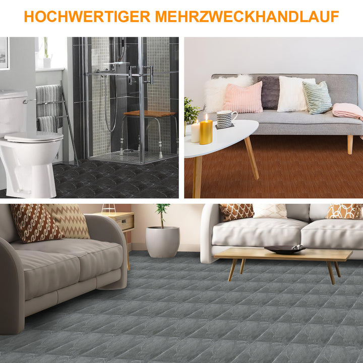 Sonnewelt PVC Bodenbelag Selbstklebend Fliesen 30x30cm
