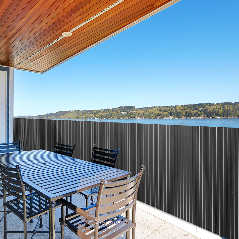 Sonnewelt PVC Sichtschutzmatte Balkon Sichtschutz Doppelte Verstärkung