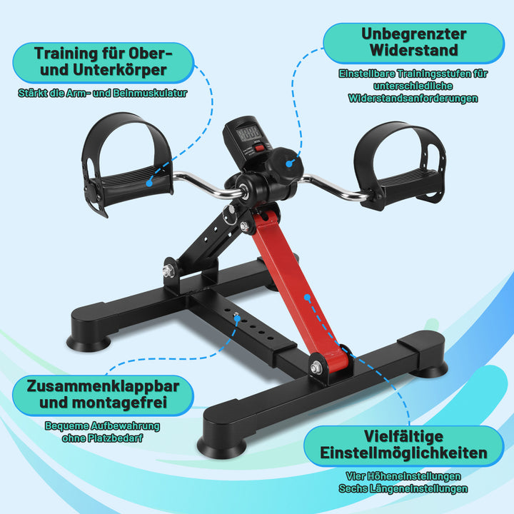 Sonnewelt Mini Heimtrainer Pedaltrainer Mini Bike