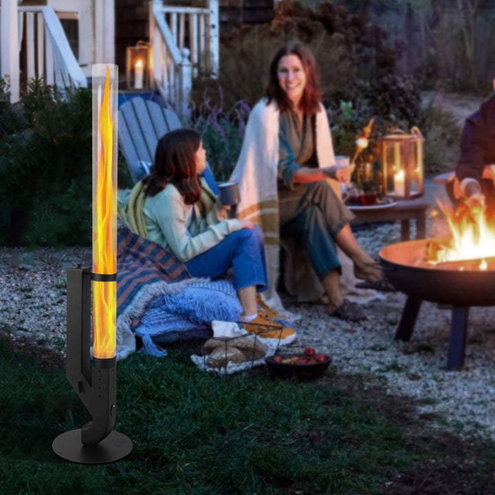 Sonnewelt Pelletfackel Feuerrohr Kohlenstoffstahl mit Glasröhre