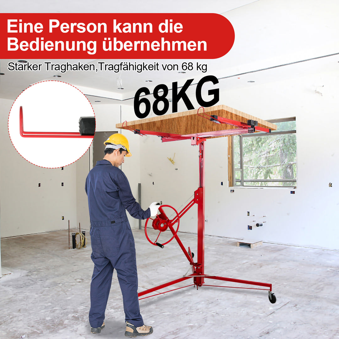 Sonnewelt Plattenheber 68 kg Traglast klappbar Höhenverstellbar 140cm -350cm