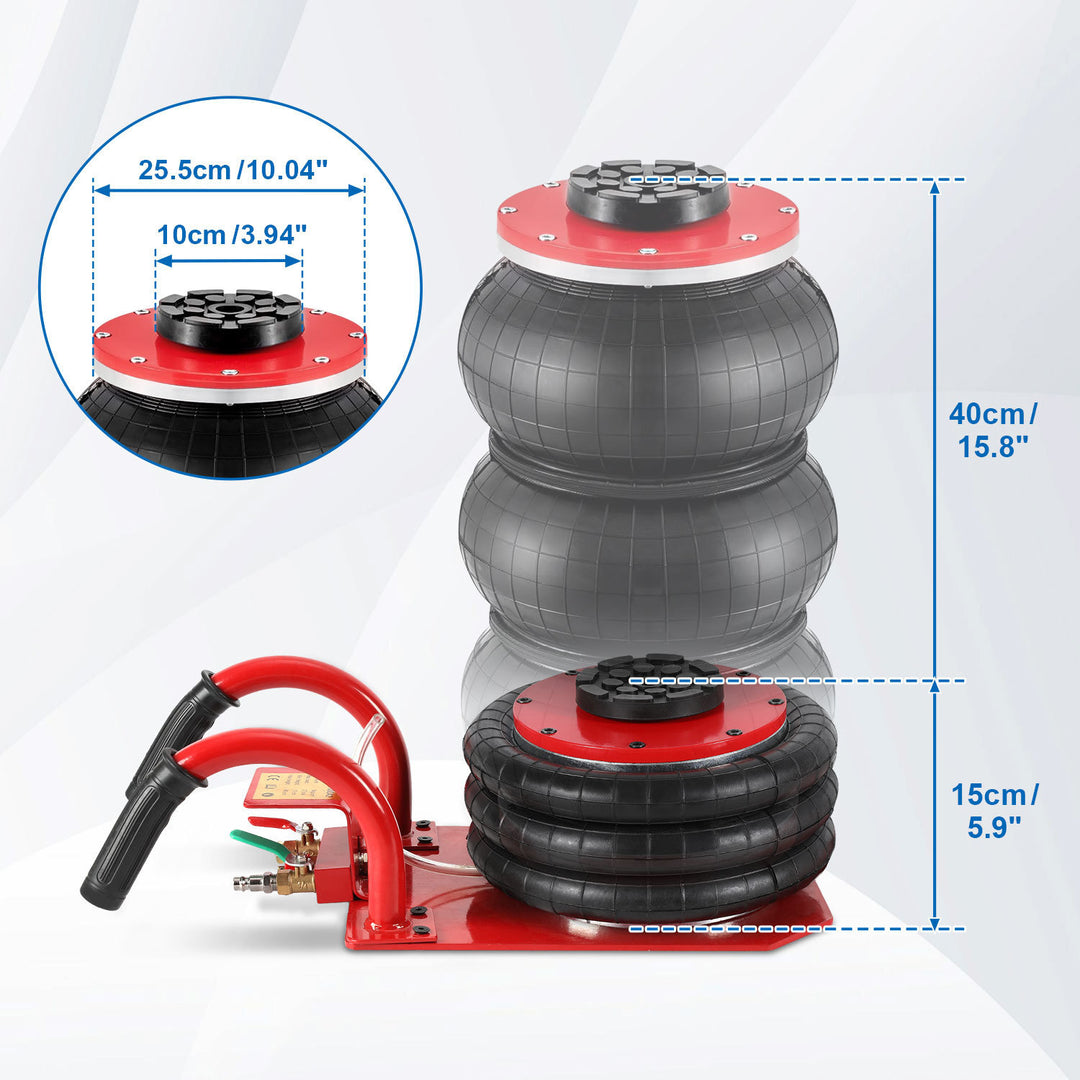 Sonnewelt Pneumatischer Wagenheber 3T 15-40cm