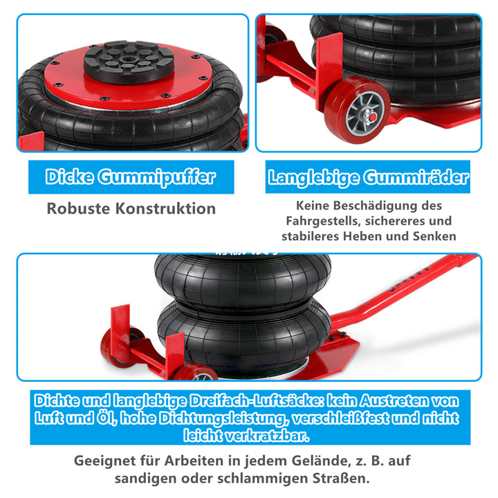 Sonnewelt 3T Pneumatischer Dreifachbeutel-Airjack