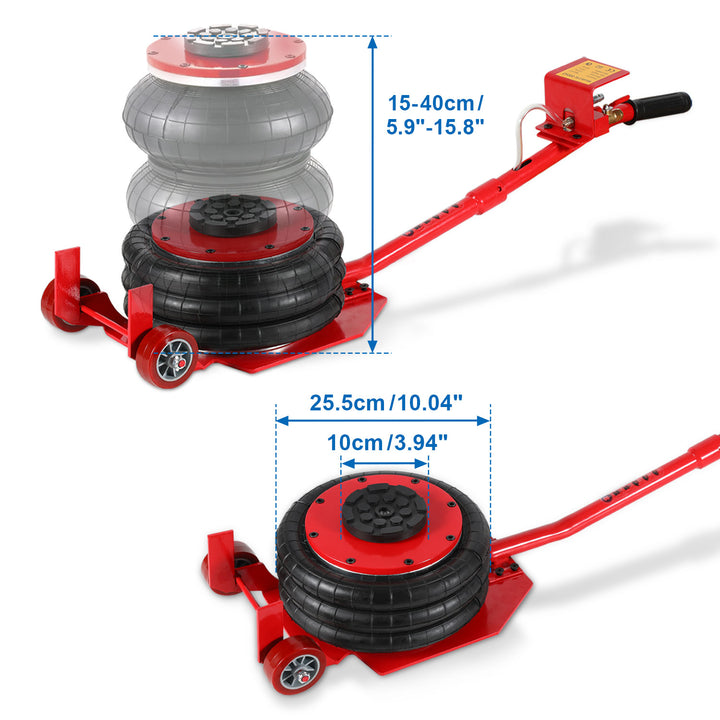 Sonnewelt 3T Pneumatischer Dreifachbeutel-Airjack