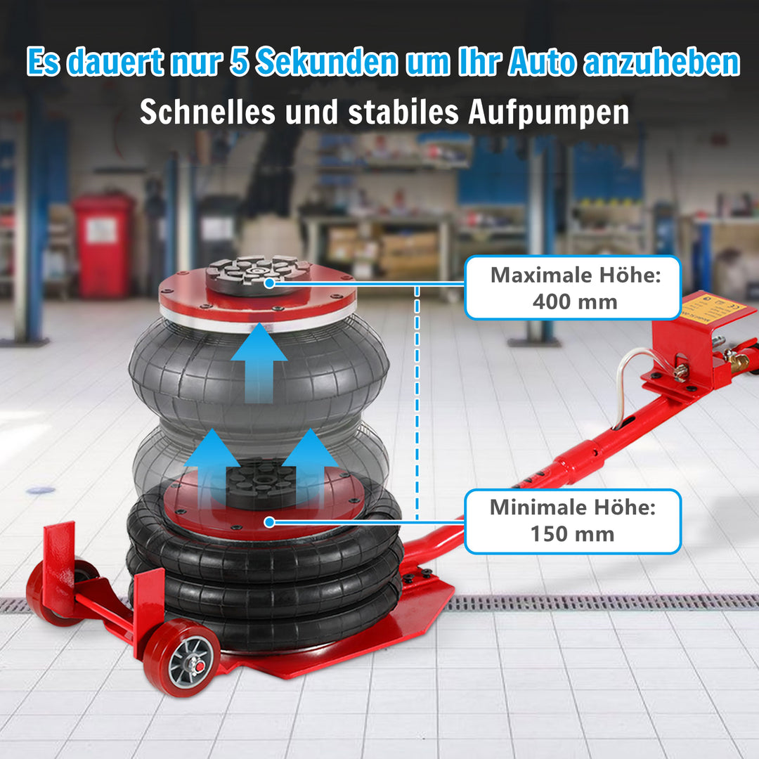 Sonnewelt 3T Pneumatischer Dreifachbeutel-Airjack