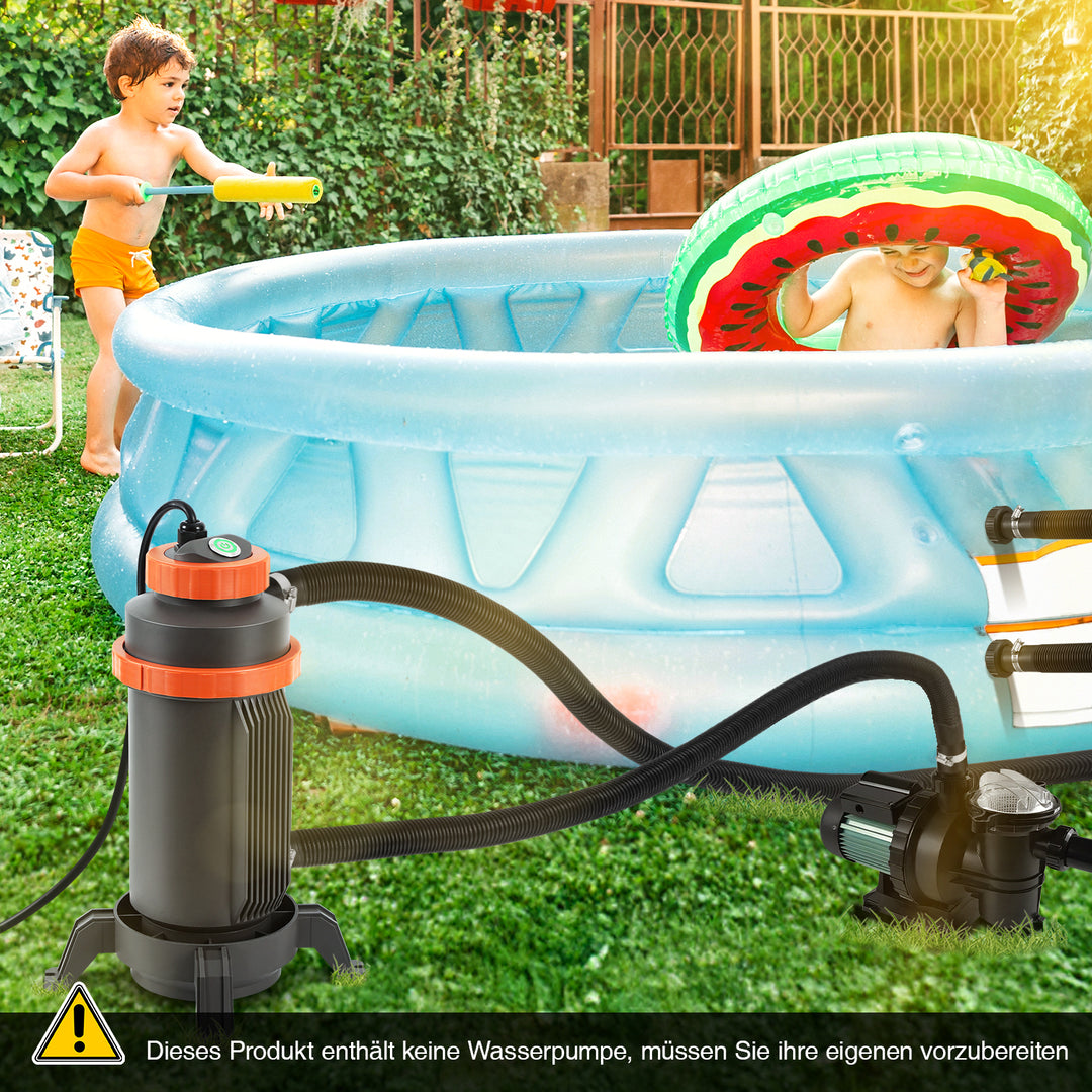 Sonnewelt Poolheizung Elektrisch Schwimmbadheizung bis zu 45°