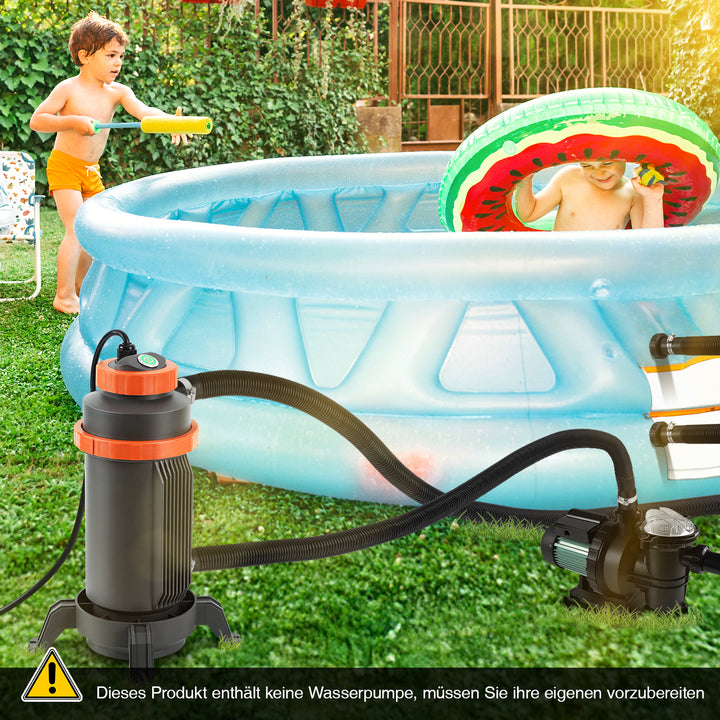 Sonnewelt Poolheizung Elektrisch Schwimmbadheizung bis zu 45°