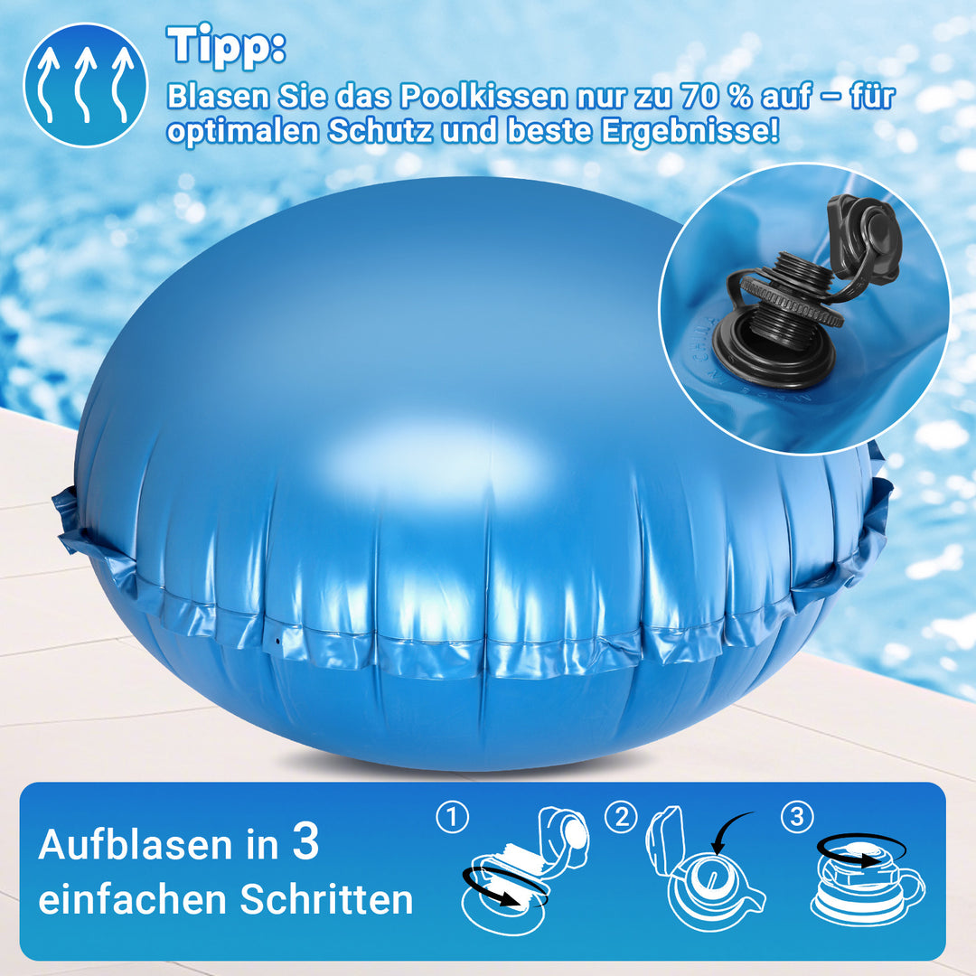 Sonnewelt Poolkissen Luftkissen Winter Rund Ø2m/3m