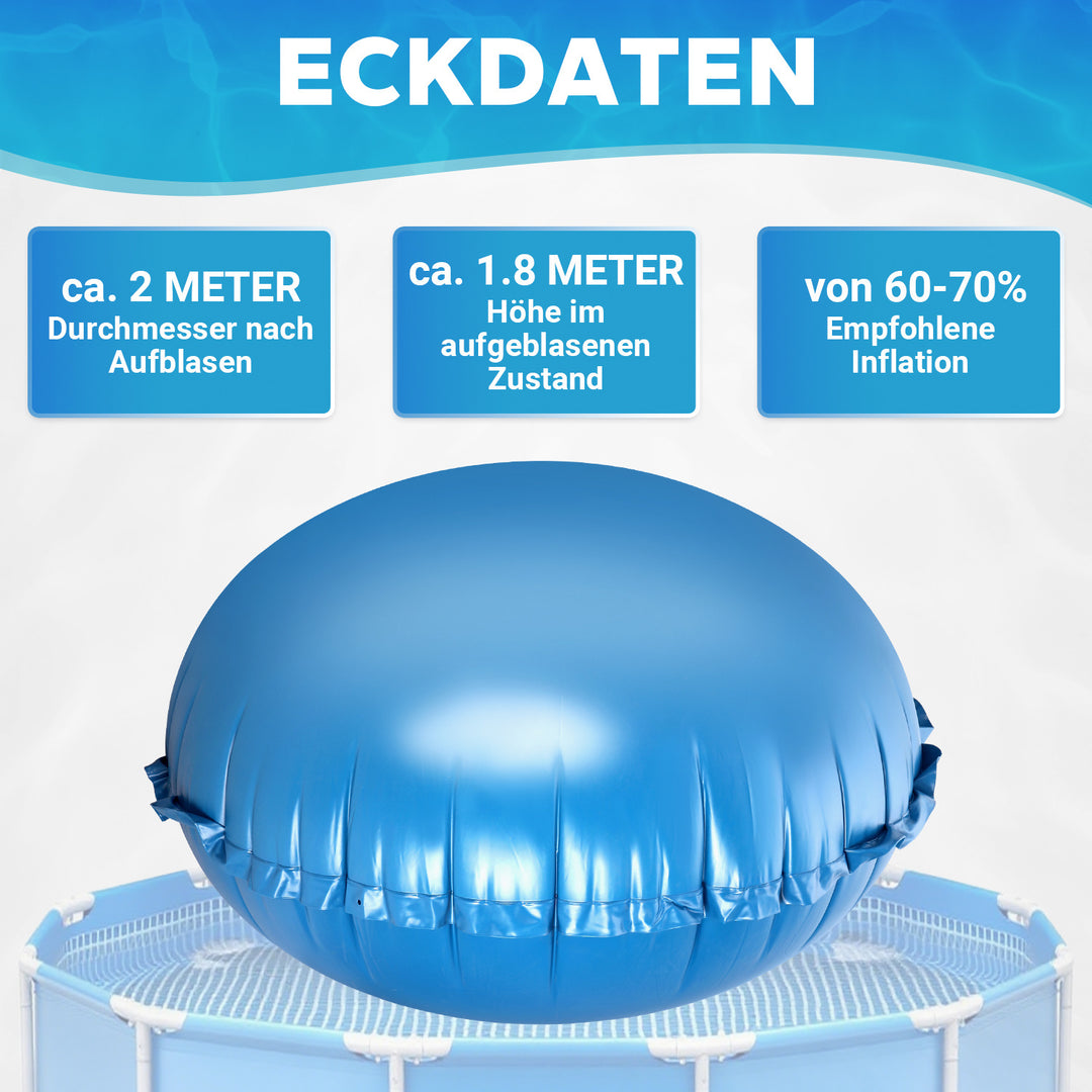 Sonnewelt Poolkissen Luftkissen Winter Rund Ø2m/3m