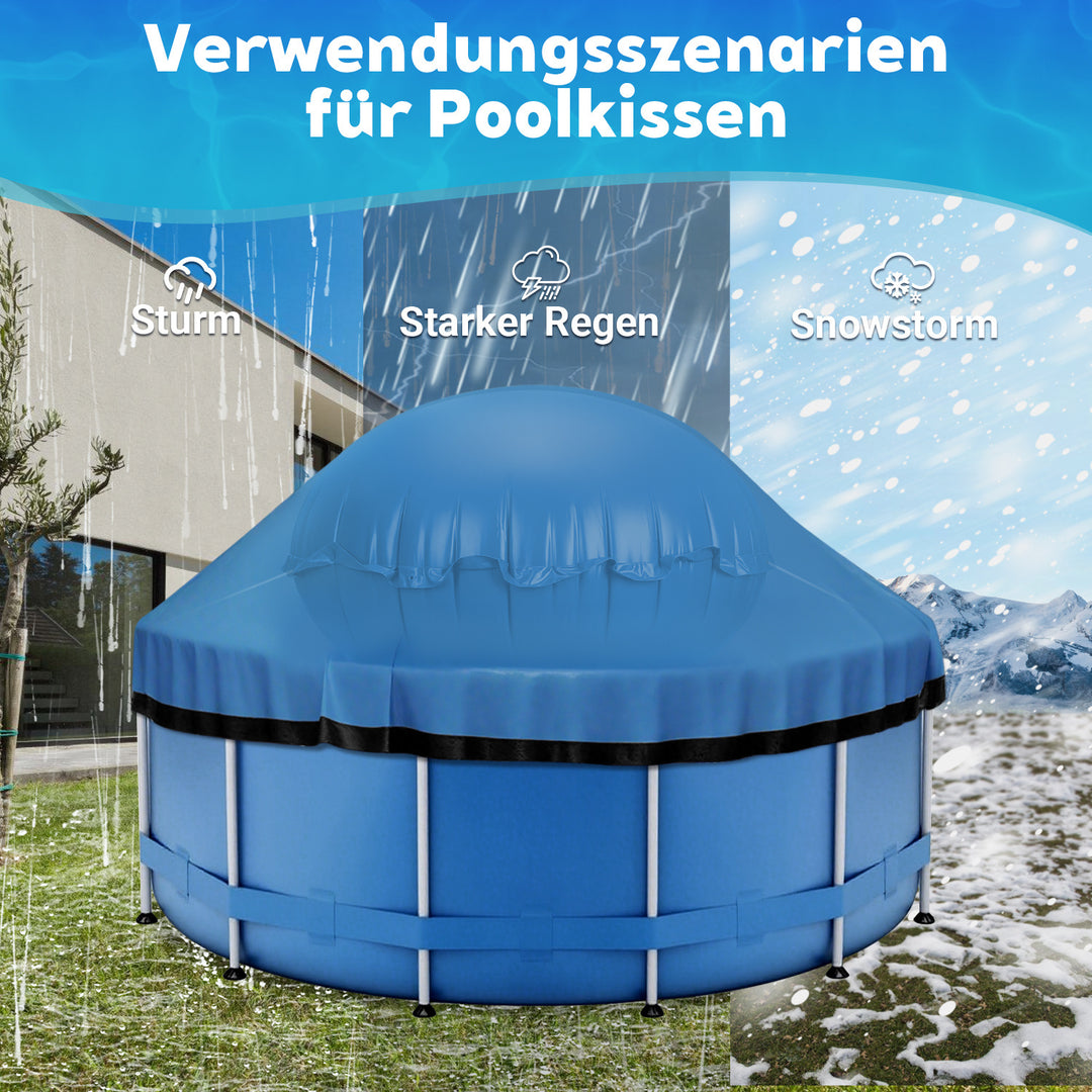 Sonnewelt Poolkissen Luftkissen Winter Rund Ø2m/3m