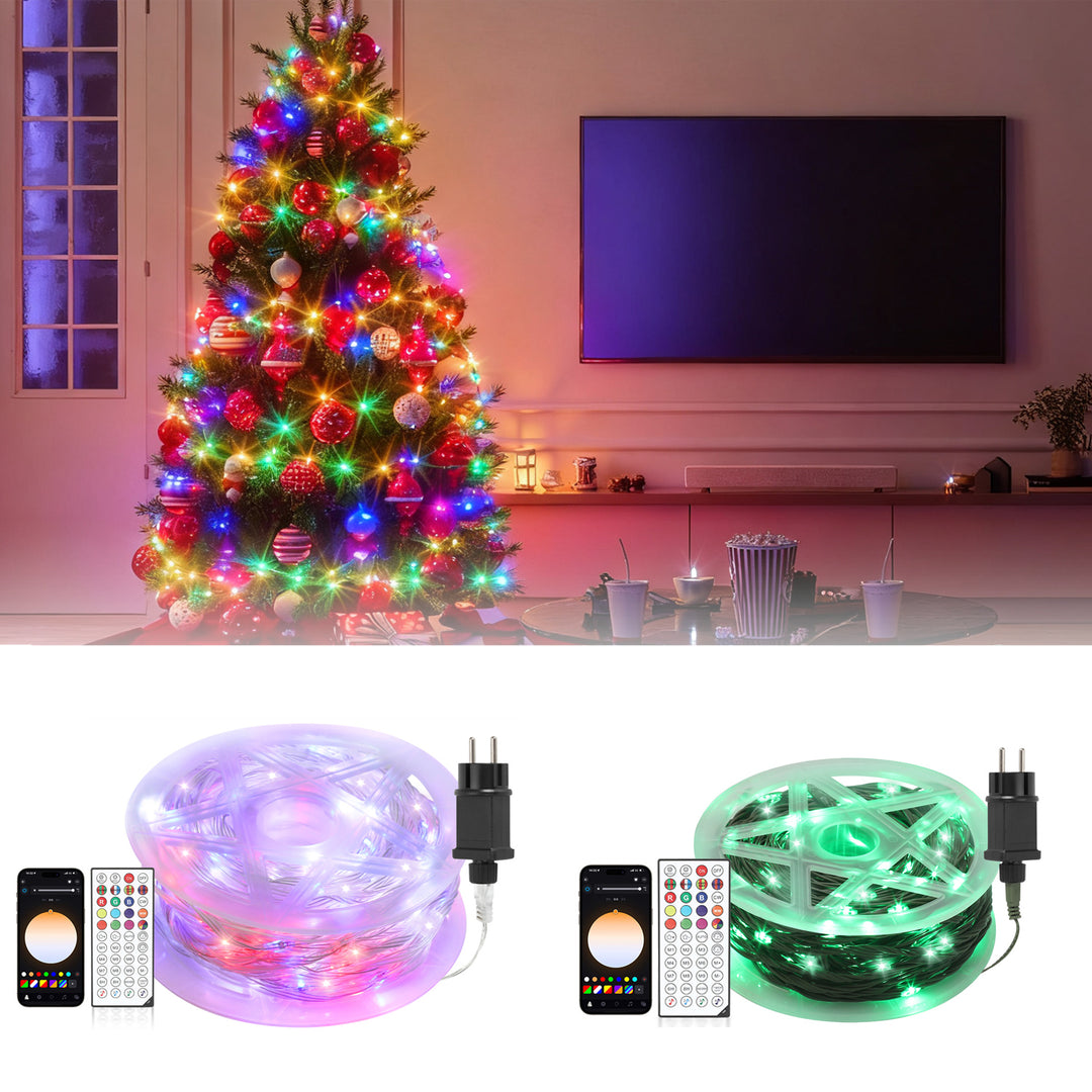 Sonnewelt Lichterkette RGBIC 20m/30m App Steuerung  & Fernbedienung
