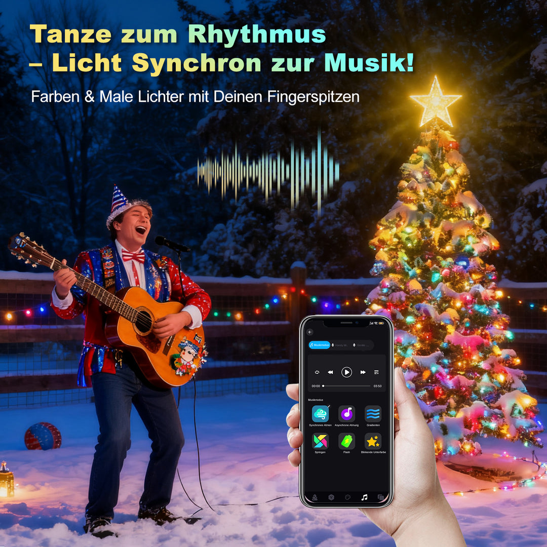 Sonnewelt Lichterkette RGBIC 20m/30m App Steuerung  & Fernbedienung