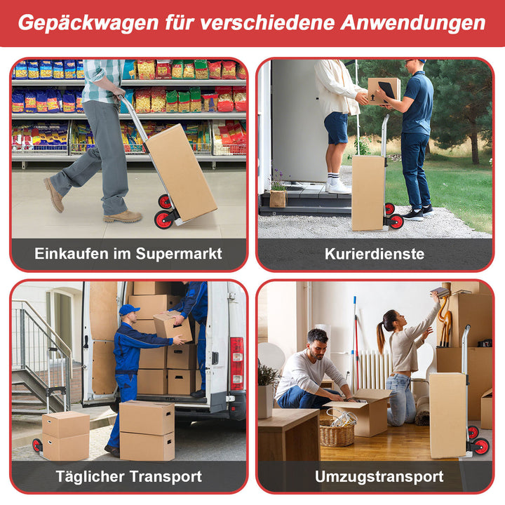 Sonnewelt Sackkarre Transportkarre klappbar 60 kg Tragkraft
