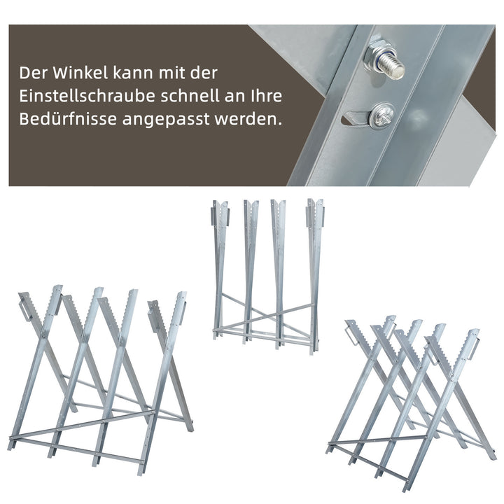 Sonnewelt sawhorse metal, galvanized. Max. load 150 kg