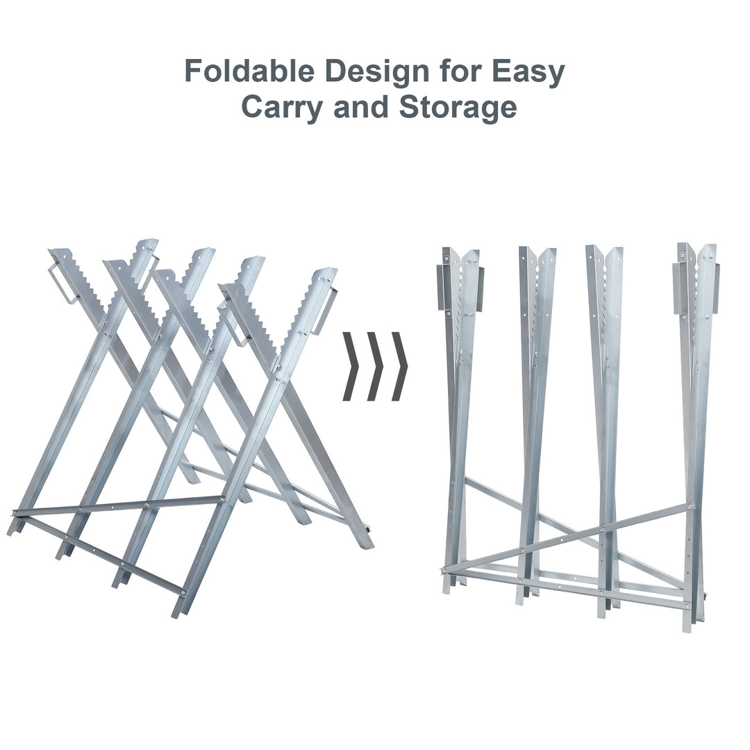 Sonnewelt sawhorse metal, galvanized. Max. load 150 kg