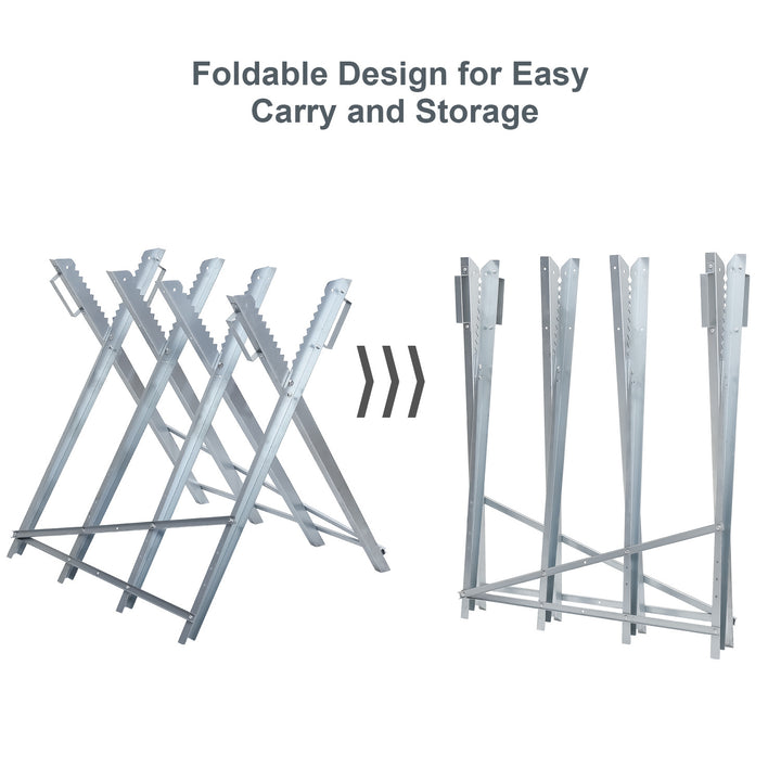 Sonnewelt sawhorse metal, galvanized. Max. load 150 kg