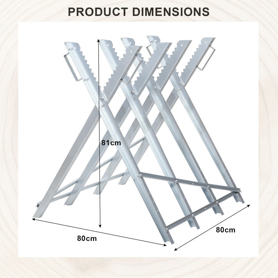 Sonnewelt sawhorse metal, galvanized. Max. load 150 kg