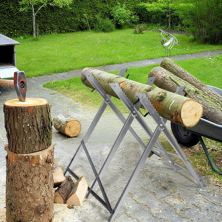 Sonnewelt Sägebock Holzsägebock Sägehilfe mit 3 Haltern