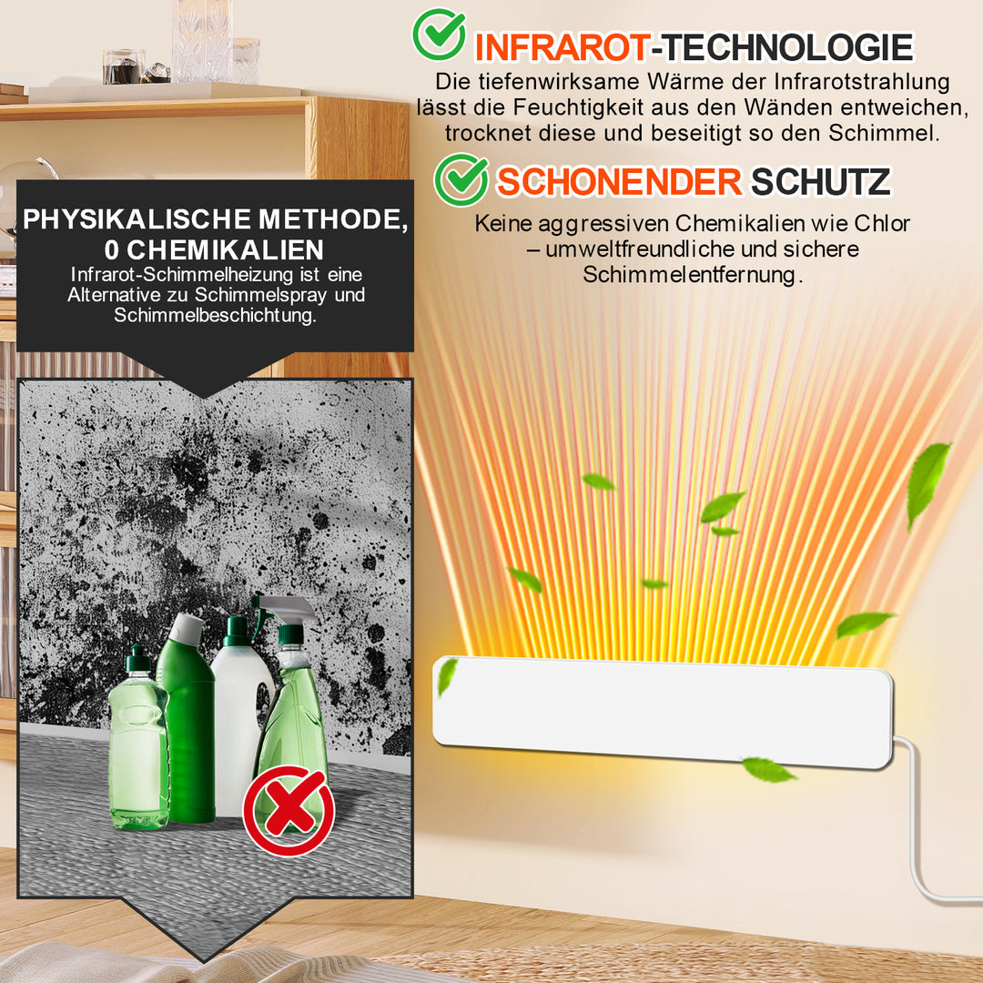 Sonnewelt Schimmelentferner Infrarot Wandentfeuchter Dry Chlorfrei