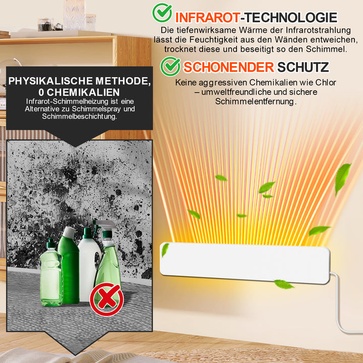 Sonnewelt Schimmelentferner Infrarot Wandentfeuchter Dry Chlorfrei
