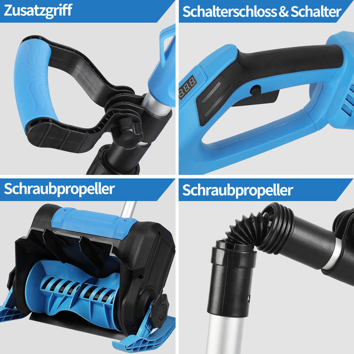 Sonnewelt Schneefräse Akku Elektrische Schneefräse