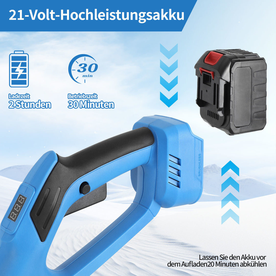 Sonnewelt Schneefräse Akku Elektrische Schneefräse