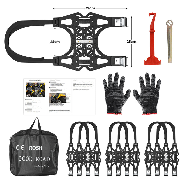 Sonnewelt Schneeketten Rutschfeste Reifen Auto Kette 6x